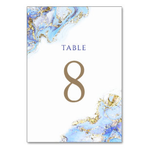 Aquarellblau, Tischnummer 8