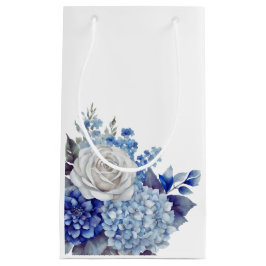 Aquarellblaue Blume Bouquet-Wedding- Kleine Geschenktüte