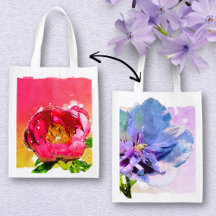 Aquarellblaue Chiffon-Rose und rosa Pfingstrose