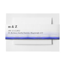 Aquarellblaue Wellen Einladungsbanderole