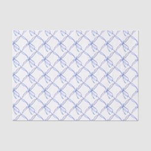 Aquarellblauer Ribbons und Bows Seidenpapier