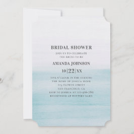 Aquarellblaues Brautparty Nautische Hochzeit Einladung