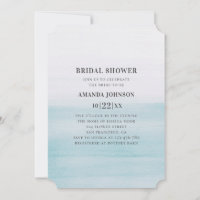 Aquarellblaues Brautparty Nautische Hochzeit