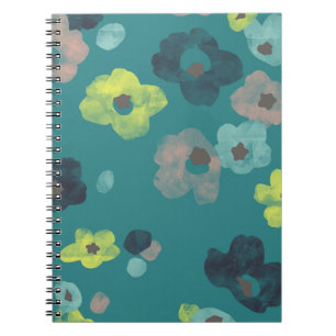 Aquarellbloms Journal - Aquamarin Notizblock