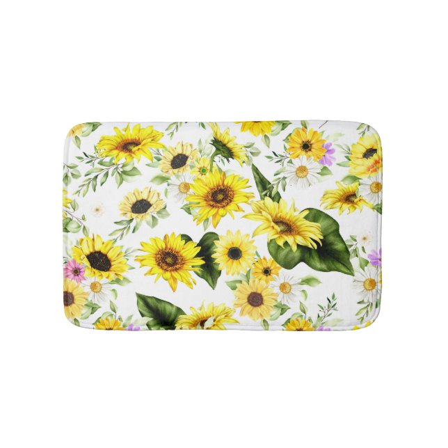 Aquarellblume 7 badematte (Vorderseite)