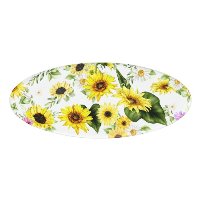 Aquarellblume 7 namenschild (Vorderseite)