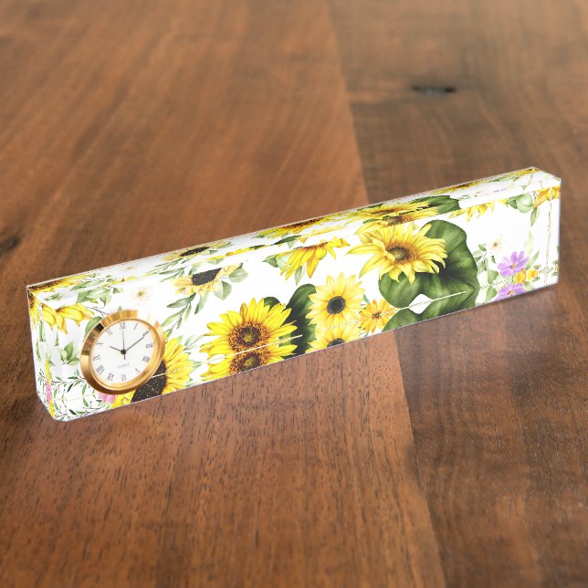 Aquarellblume 7 namensplakette (Seite)