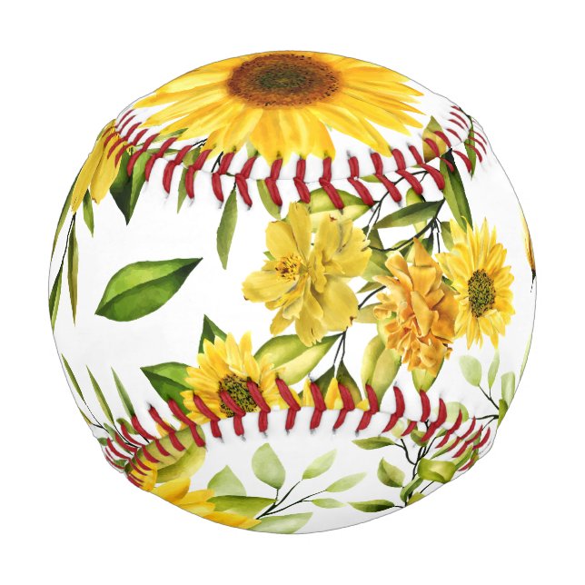 Aquarellblume 8 baseball (Vorderseite)