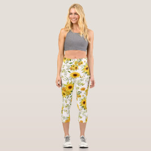 Aquarellblume 8 capri leggings