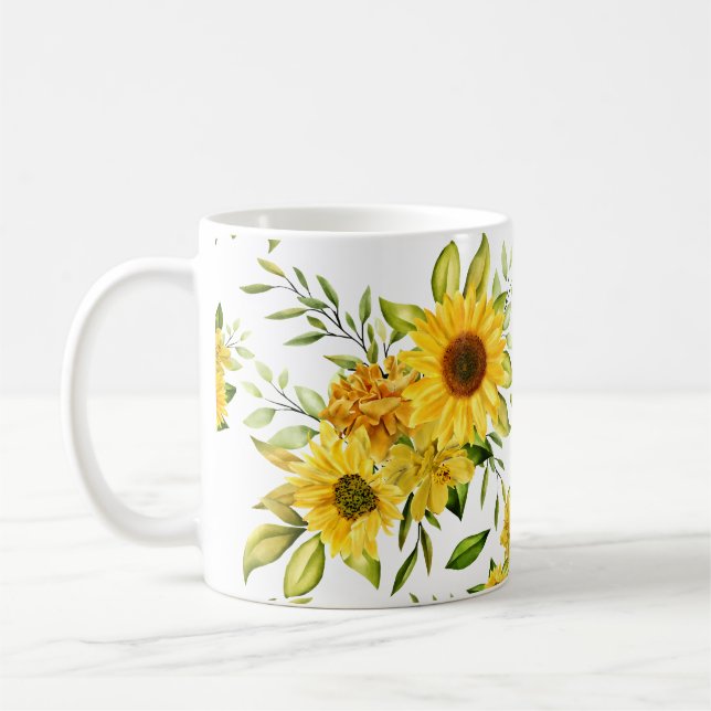 Aquarellblume 8 kaffeetasse (Links)
