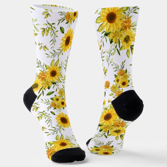 Aquarellblume 8 socken (Gewinkelt)