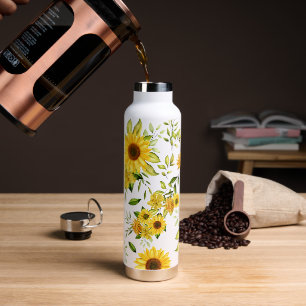 Aquarellblume 8 trinkflasche