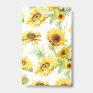Aquarellblume Ausweis