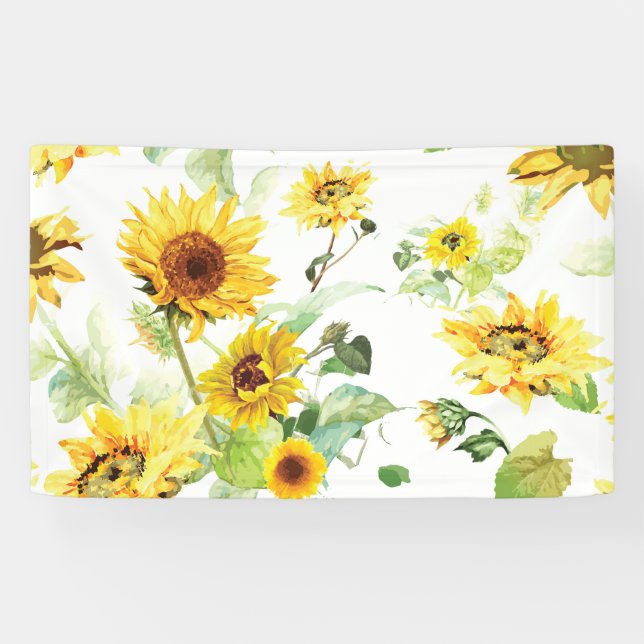 Aquarellblume Banner (Horizontal)