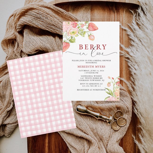 Aquarellblume Berge Liebe Brautparty Einladung (Von Creator hochgeladen)