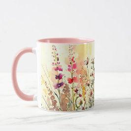 Aquarellblume/Blume Tasse