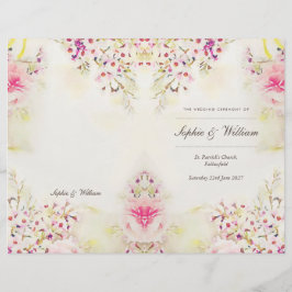 Aquarellblume Boho Vintage Booklet-Abdeckung