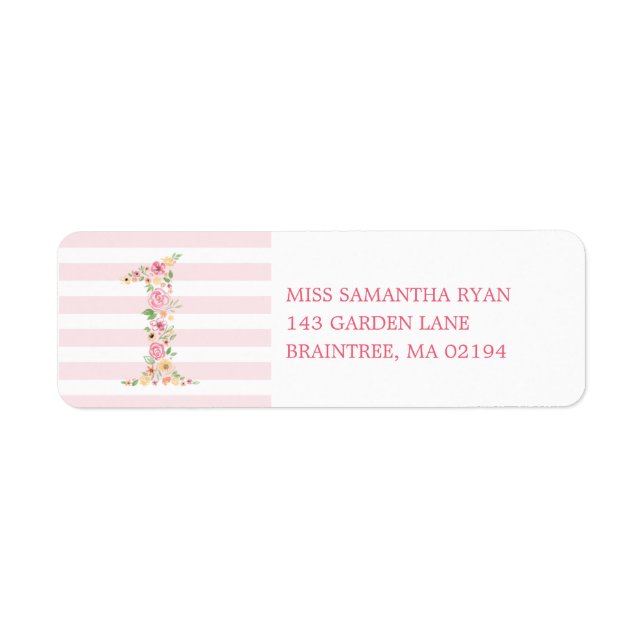 Aquarellblume Eins Geburtstag (Vorne)