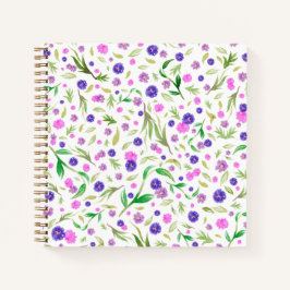 Aquarellblume für die Mama | Hübsches Notebook Notizbuch