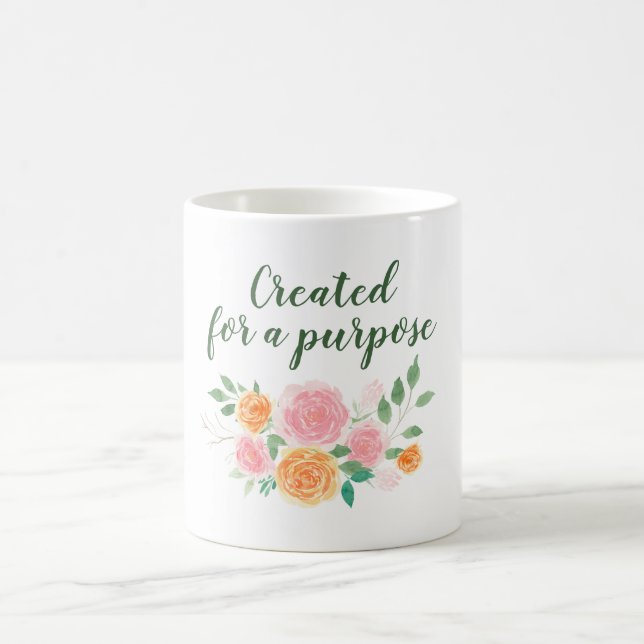 Aquarellblume für einen bestimmten Zweck Kaffeetasse (Mittel)
