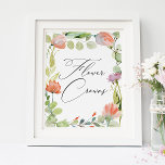 Aquarellblume Garten Dusche Blume Poster<br><div class="desc">Aquarellblume Garten Dusche Blume Kronen Poster</div>