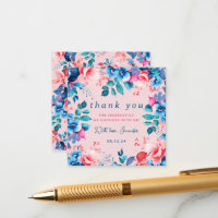 Aquarellblume Geburtstag Danke, Blush einfügen