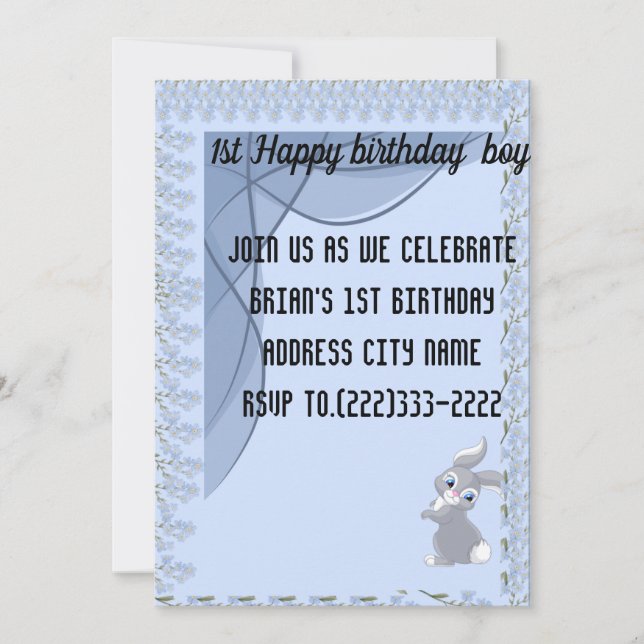 Aquarellblume Geburtstagsgeschenktasche, Geburtsta Feiertagskarte (Vorderseite)