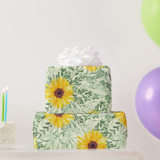 Aquarellblume Geschenkpapier (Partygeschenke)