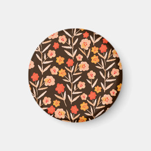 Aquarellblume: Handgezeichnete Textur Magnet