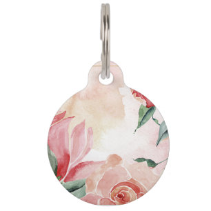 Aquarellblume Haustiermarke