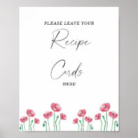 Aquarellblume Ihre Rezeptionskarte hier