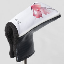 Aquarellblume Individuelle Name Putter Golf Headcover