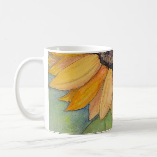 Aquarellblume Kaffeetasse (Links)