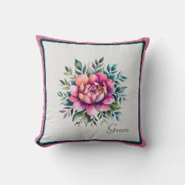 Aquarellblume Kissen