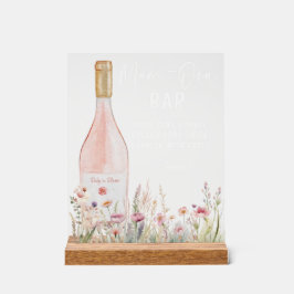 Aquarellblume Mama Osa Zeichen Acrylschild