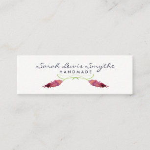 Aquarellblume Mini Visitenkarte