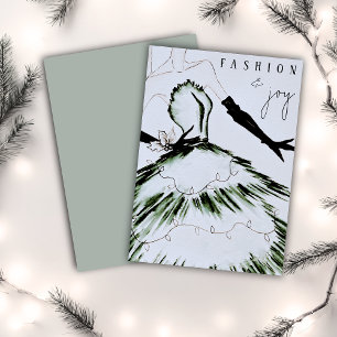 Aquarellblume Mode Modell Weihnachten
