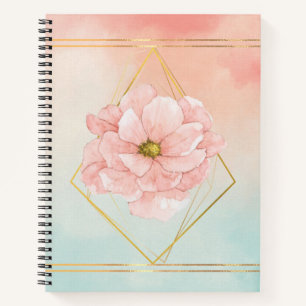 Aquarellblume Notizbuch