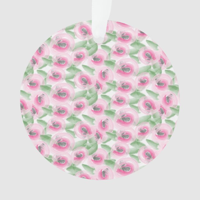 Aquarellblume Ornament (Vorderseite)