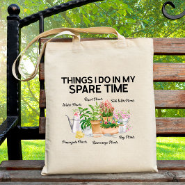 Aquarellblume Pflanze Funny Quote Garden Tragetasche