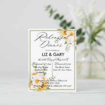 Aquarellblume Probe Abendessen