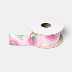 Aquarellblume Satinband
