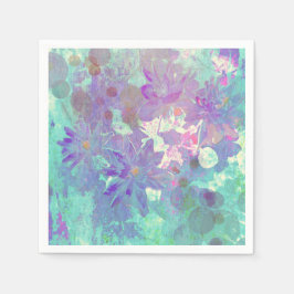 Aquarellblume Serviette