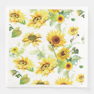 Aquarellblume Serviette