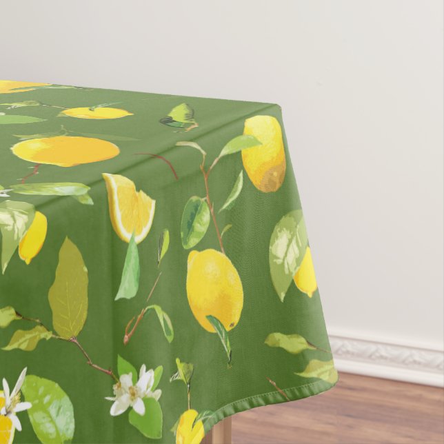 Aquarellblume und Blätter 5 Tischdecke (Beispiel)