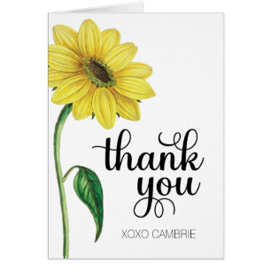 Aquarellblume Vielen Dank