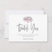 Aquarellblume Vielen Dank 3 Foto Collage