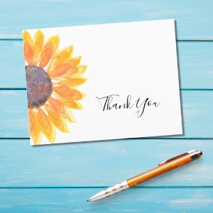 Aquarellblume Vielen Dank Postkarte