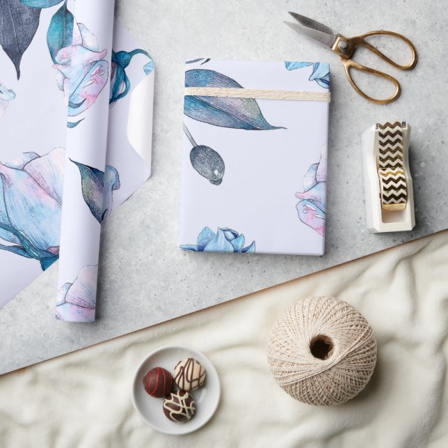 Aquarellblumen 10 geschenkpapier (Basteln)