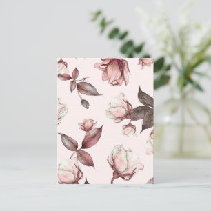 Aquarellblumen 11 postkarte